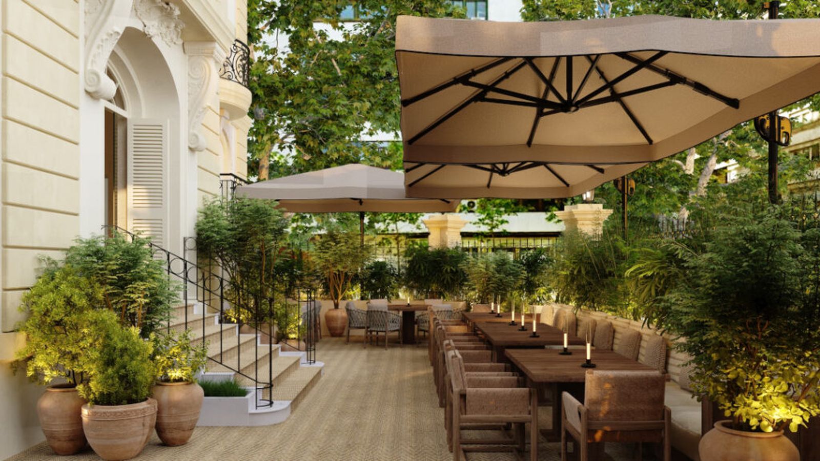 Terraza de El Campero en Madrid.