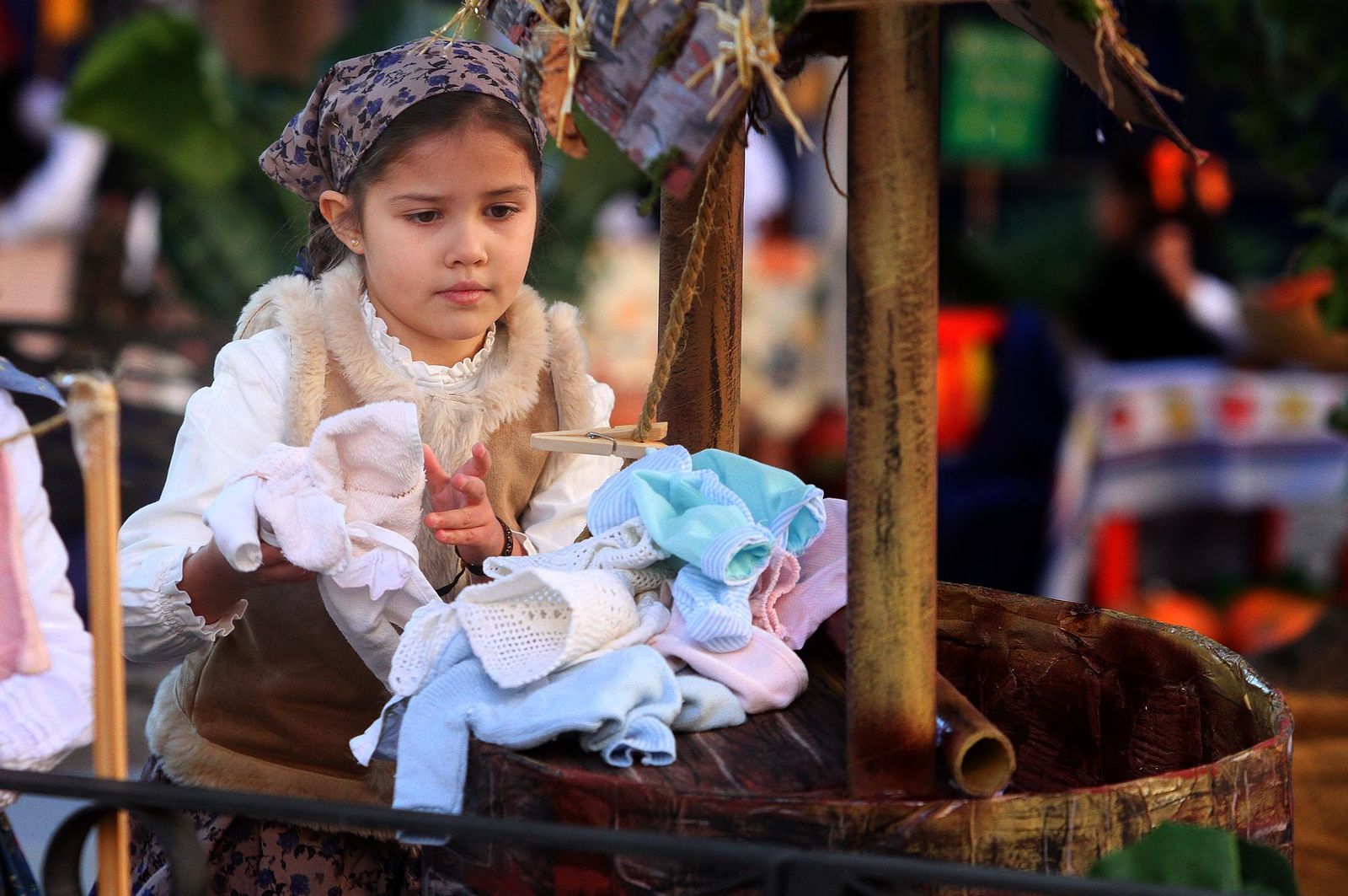 Imágenes del Belén viviente del Colegio María Inmaculada.