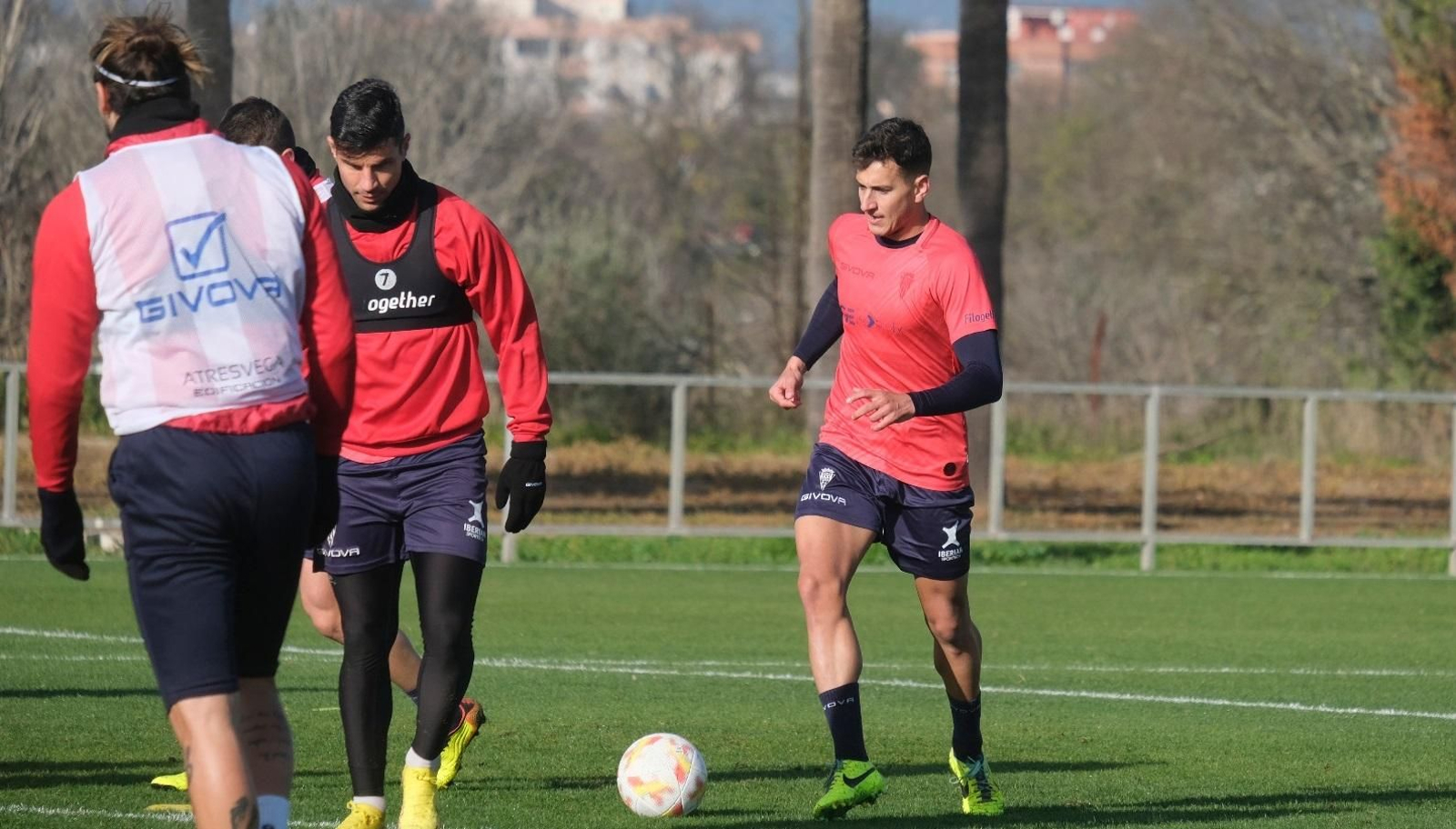 Antonio Caballero, durante la sesión de este viernes en la Ciudad Deportiva.