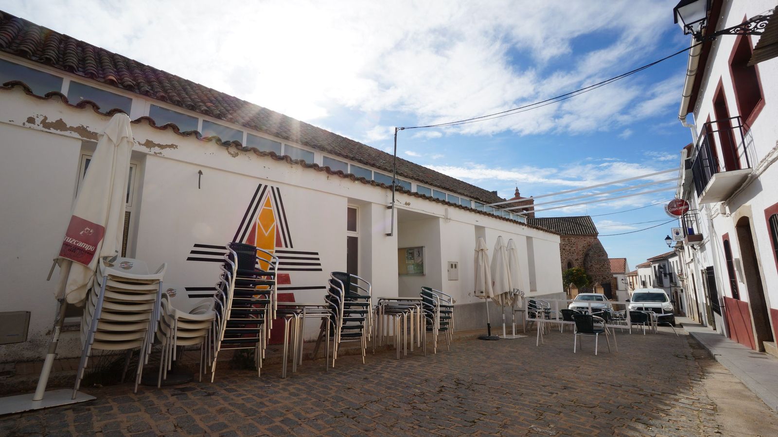 Una terraza en Santa Eufemia.