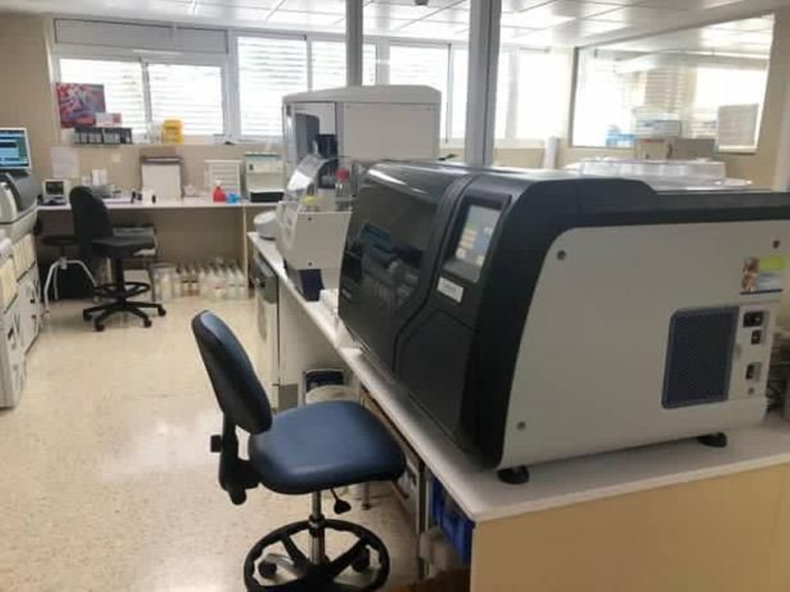 Laboratorio del Hospital de Riotinto.