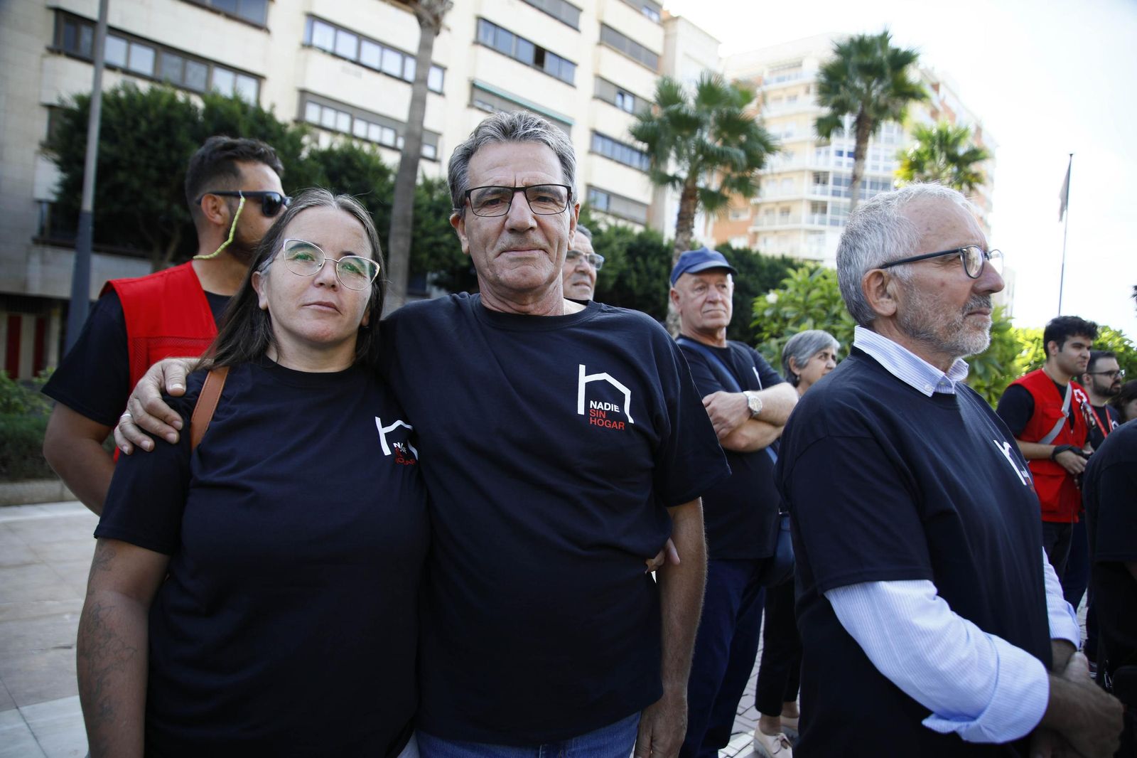 Imágenes de la campaña "Camino de Santiago" para celebrar el día de las personas sin hogar en Almería