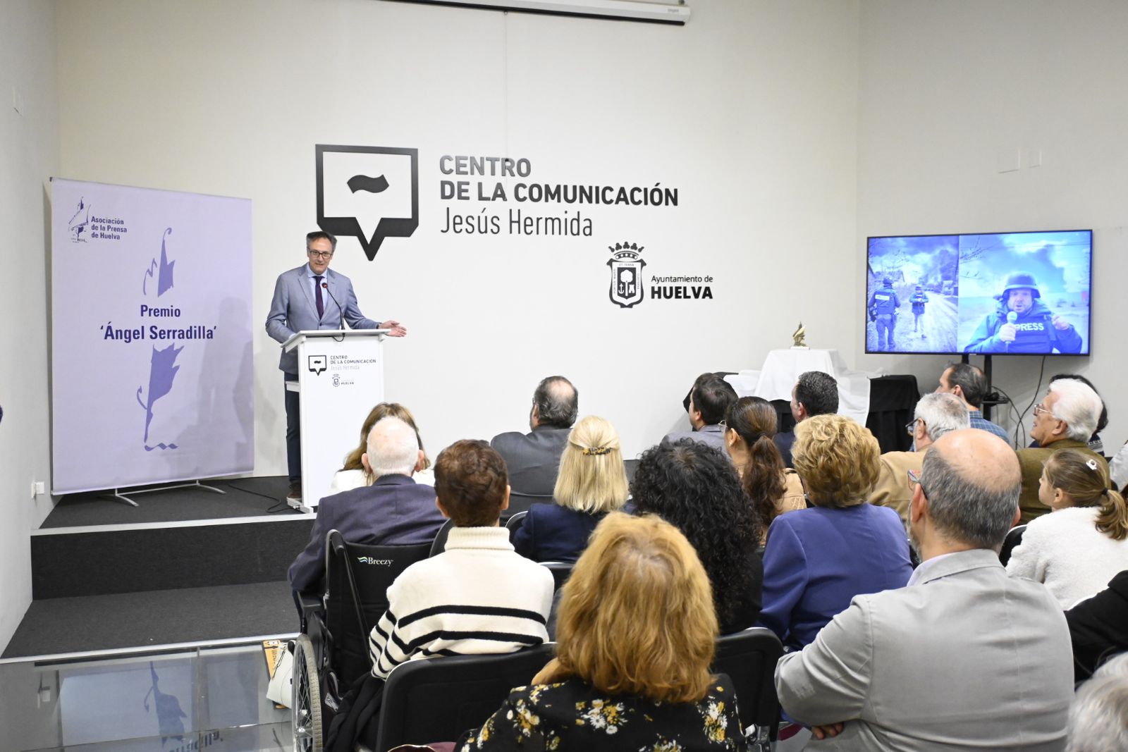 Las imágenes de la entrega del premio Ángel Serradilla 2024 en Huelva