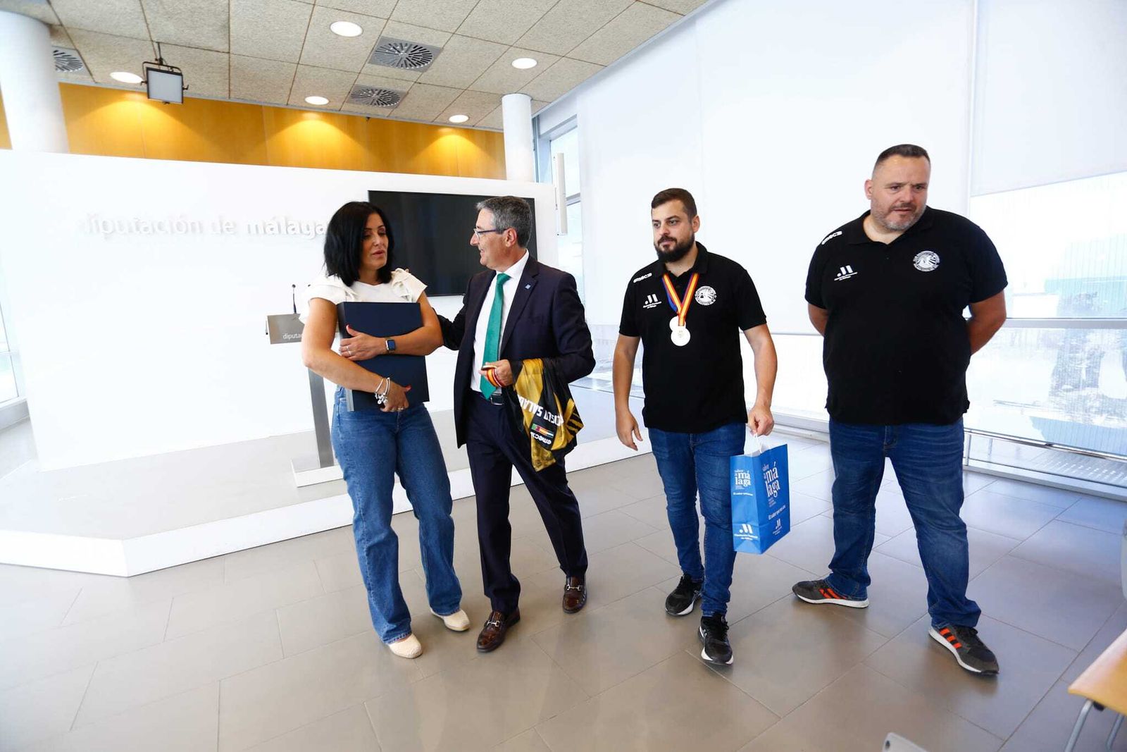 La recepción al Costa del Sol en la Diputación, en fotos