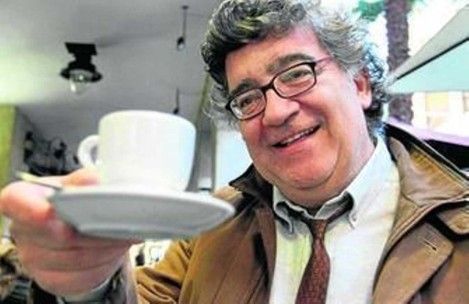 El periodista y profesor Bernardo Romero, en un momento de la entrevista.