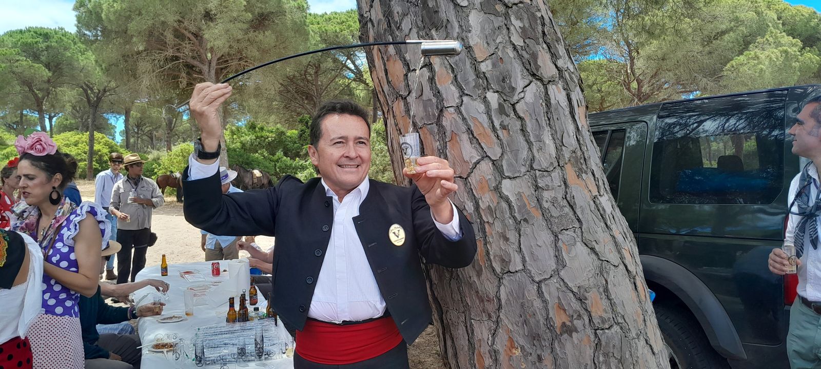 Imágenes de la llegada a la Aldea y presentación de la Hermandad del Rocío de Jerez