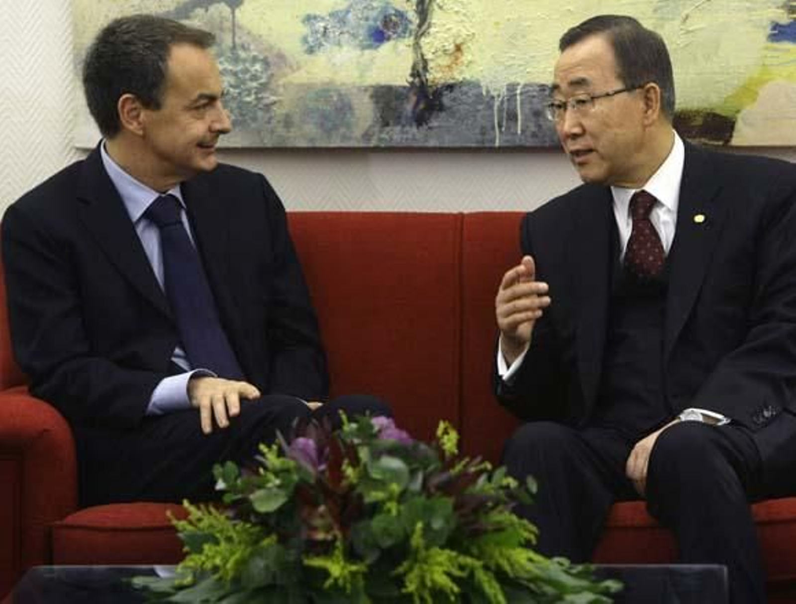 Ban Ki-moon agradece a Zapatero la implicación de España en la crisis de Gaza