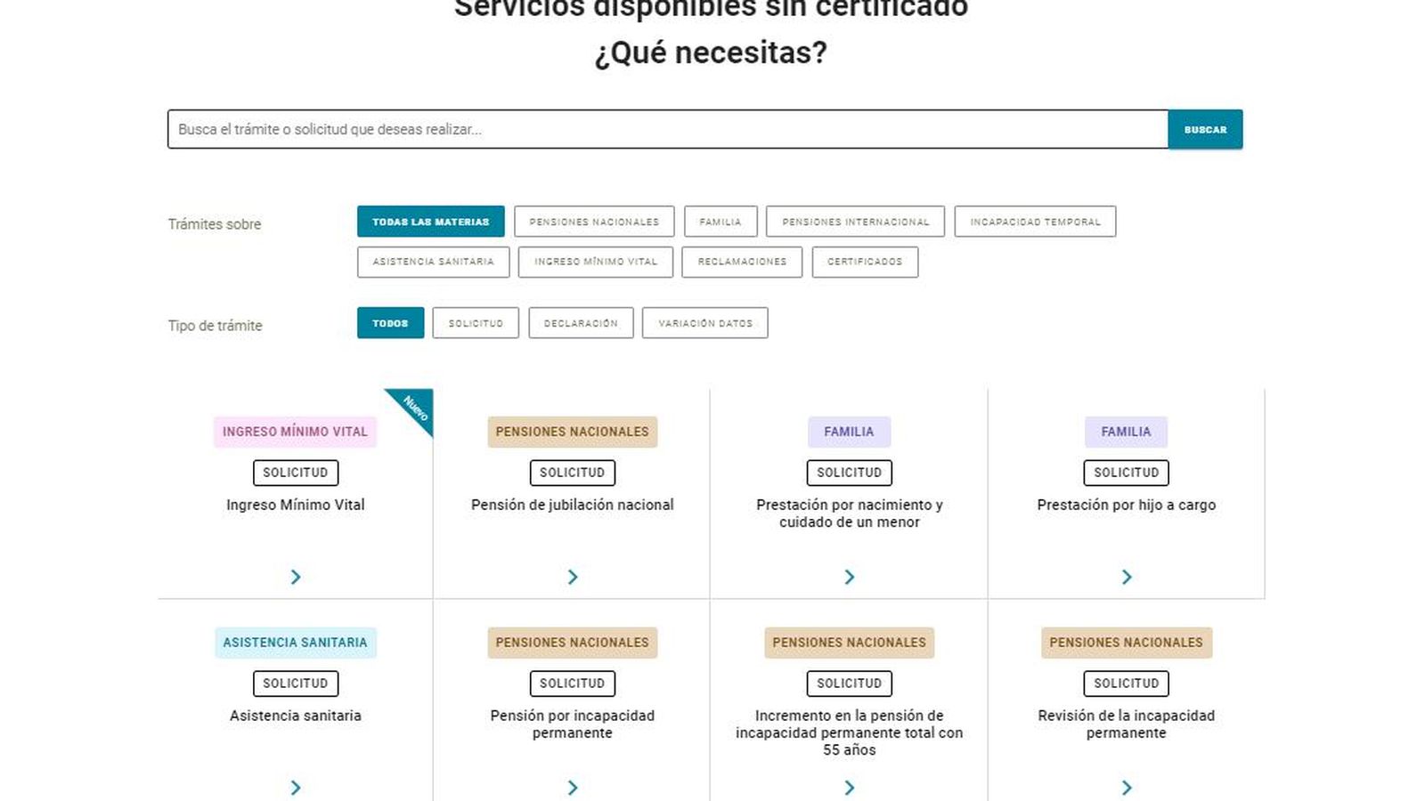 La nueva plataforma de la Seguridad Social ofrece una visión general de sus trámites.