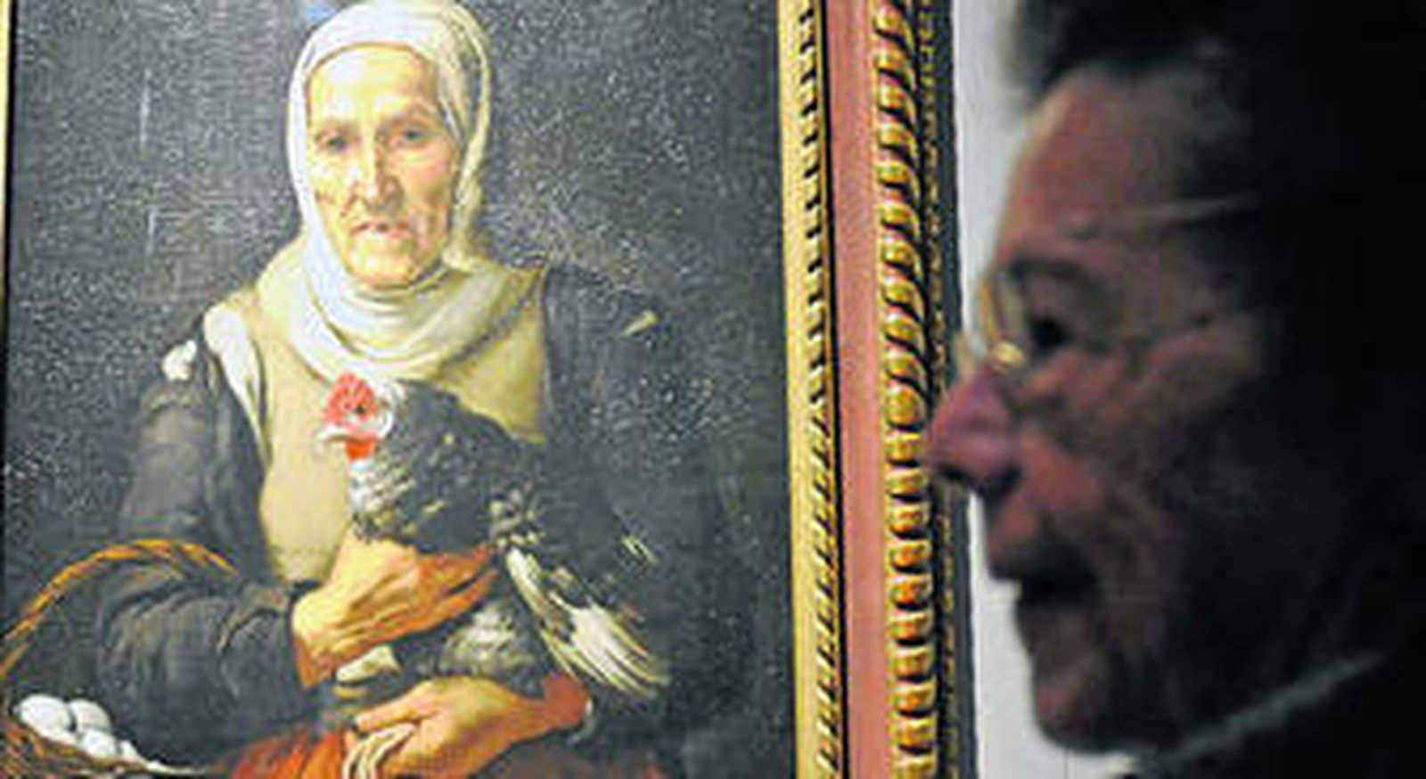 Un momento de la inauguración de la muestra, ayer.