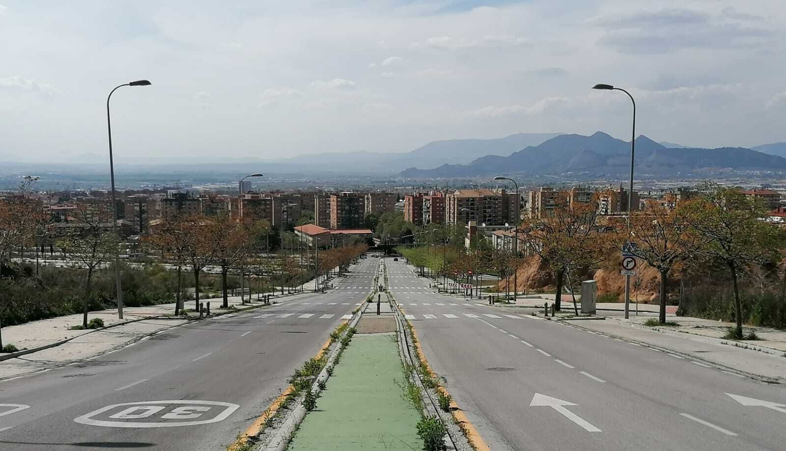 Imagen de la zona de la Azulejera de Granada