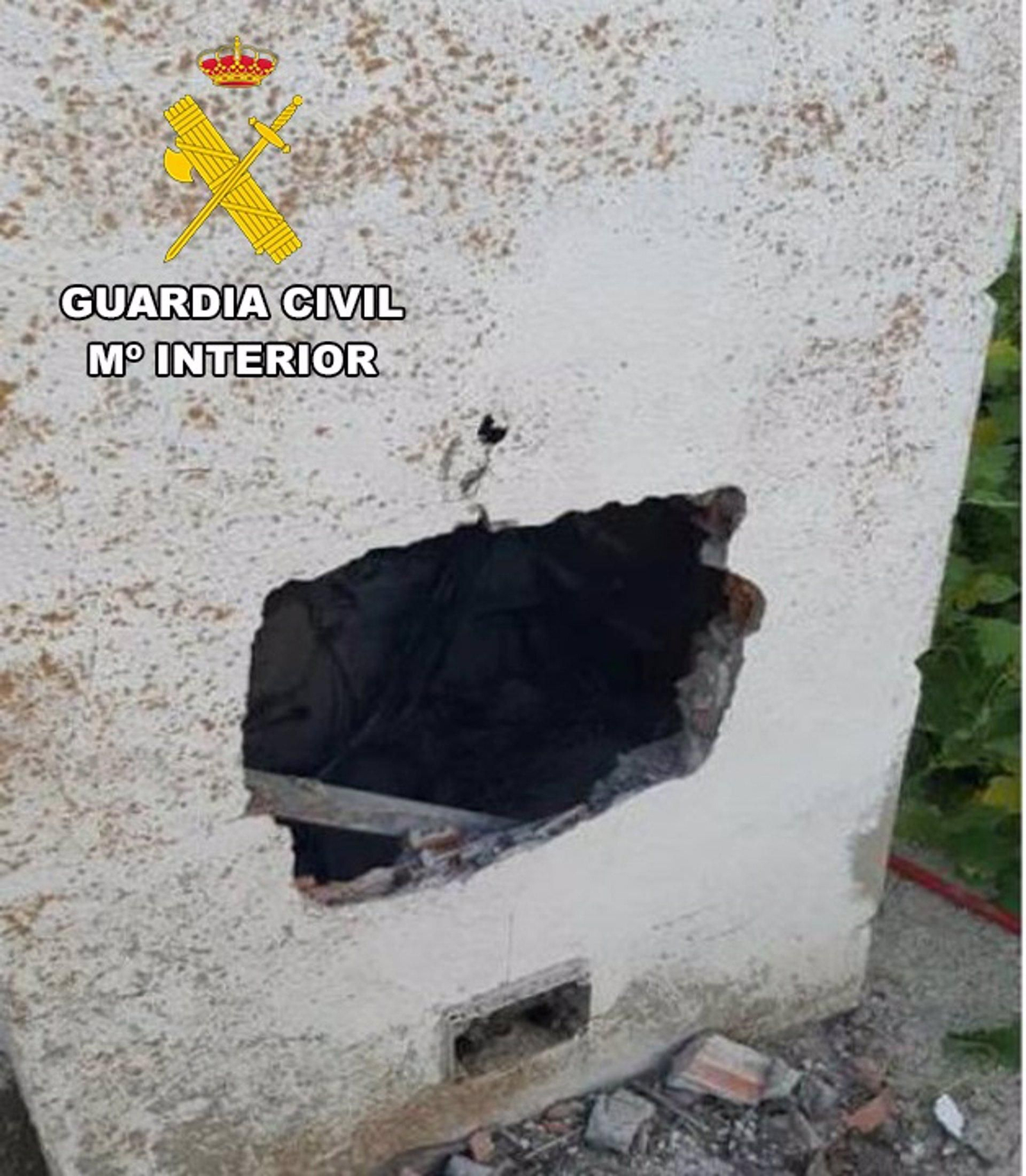 Instalación detectada por la Guardia Civil.