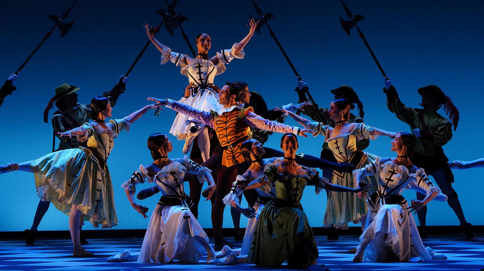 Un momento del espectáculo de ayer en Villamarta.