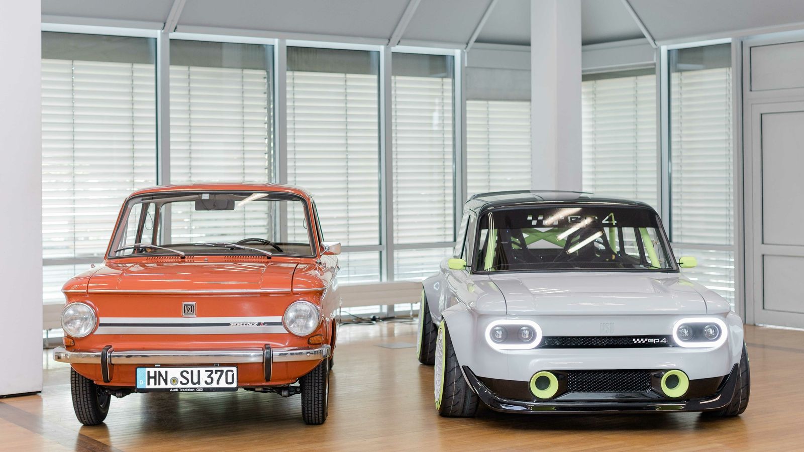 Del NSU Prinz P4 al EP4 hay más de 50 años de diferencia y un largo trabajo de reconstrucción.