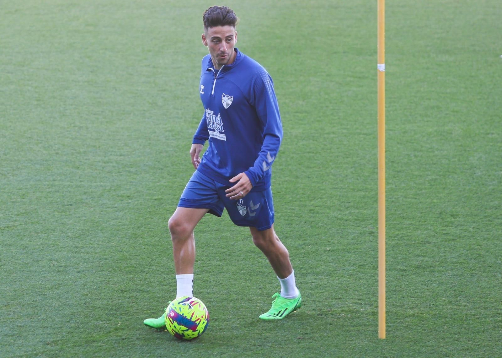 Primer entrenamiento de esta semana del Málaga, en fotos
