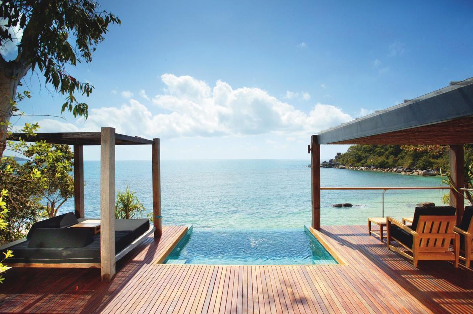 Una de la villas de este 'resort' ubicado en una isla de Queensland.