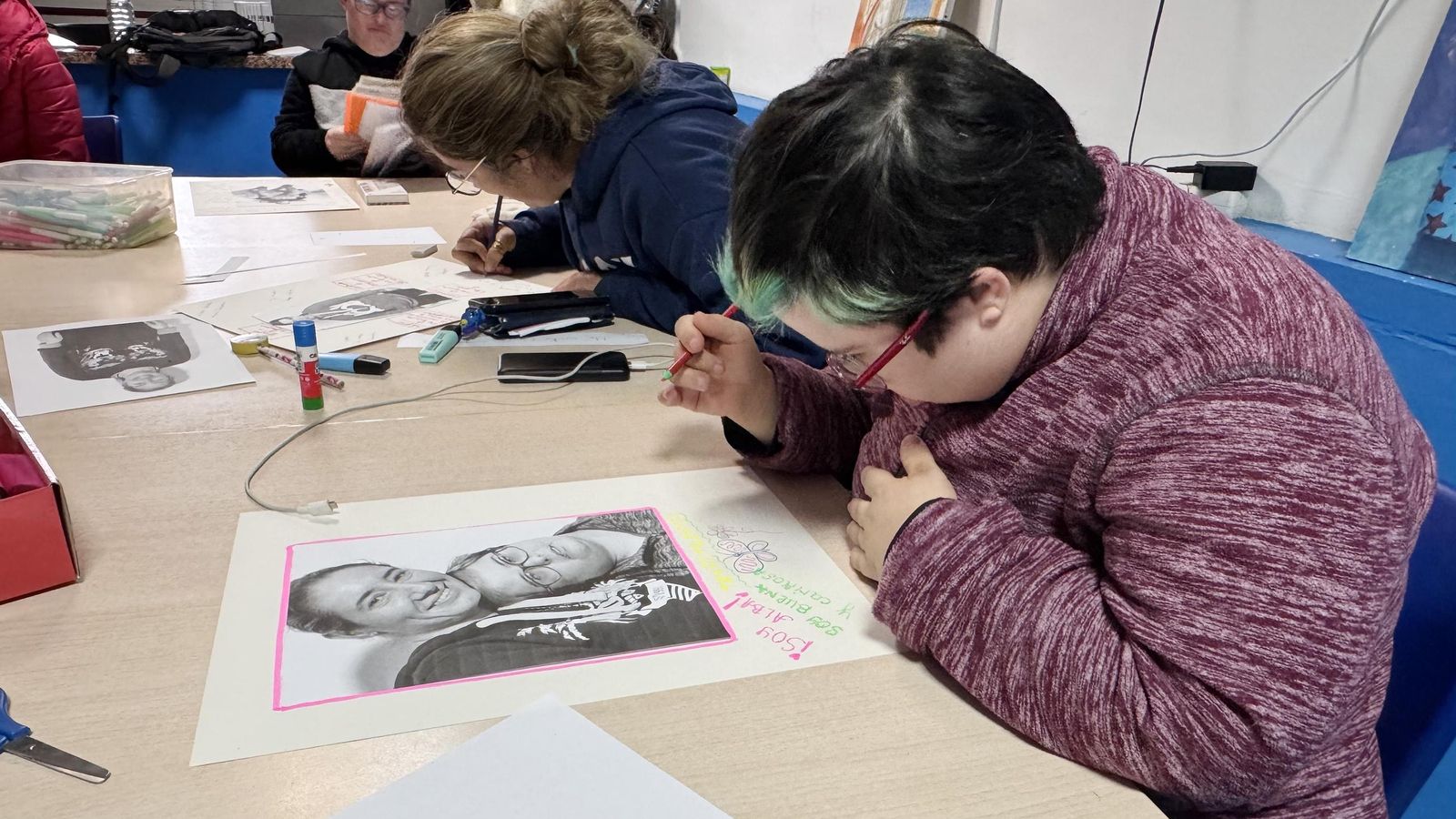 Imagen del desarrollo del taller.