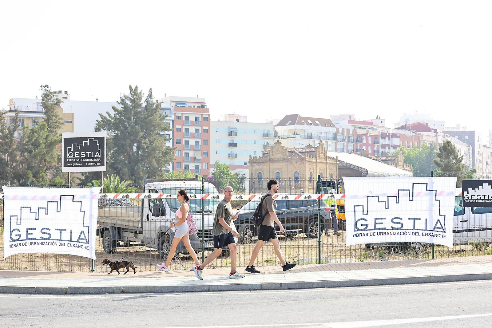 Imágenes del inicio de las obras de urbanización del Ensanche Sur