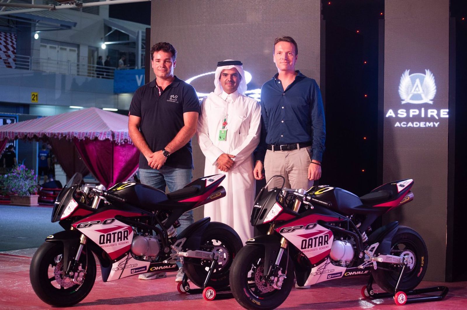 José Luis Cardoso, en la presentación de la Academia de Pilotos de Qatar.