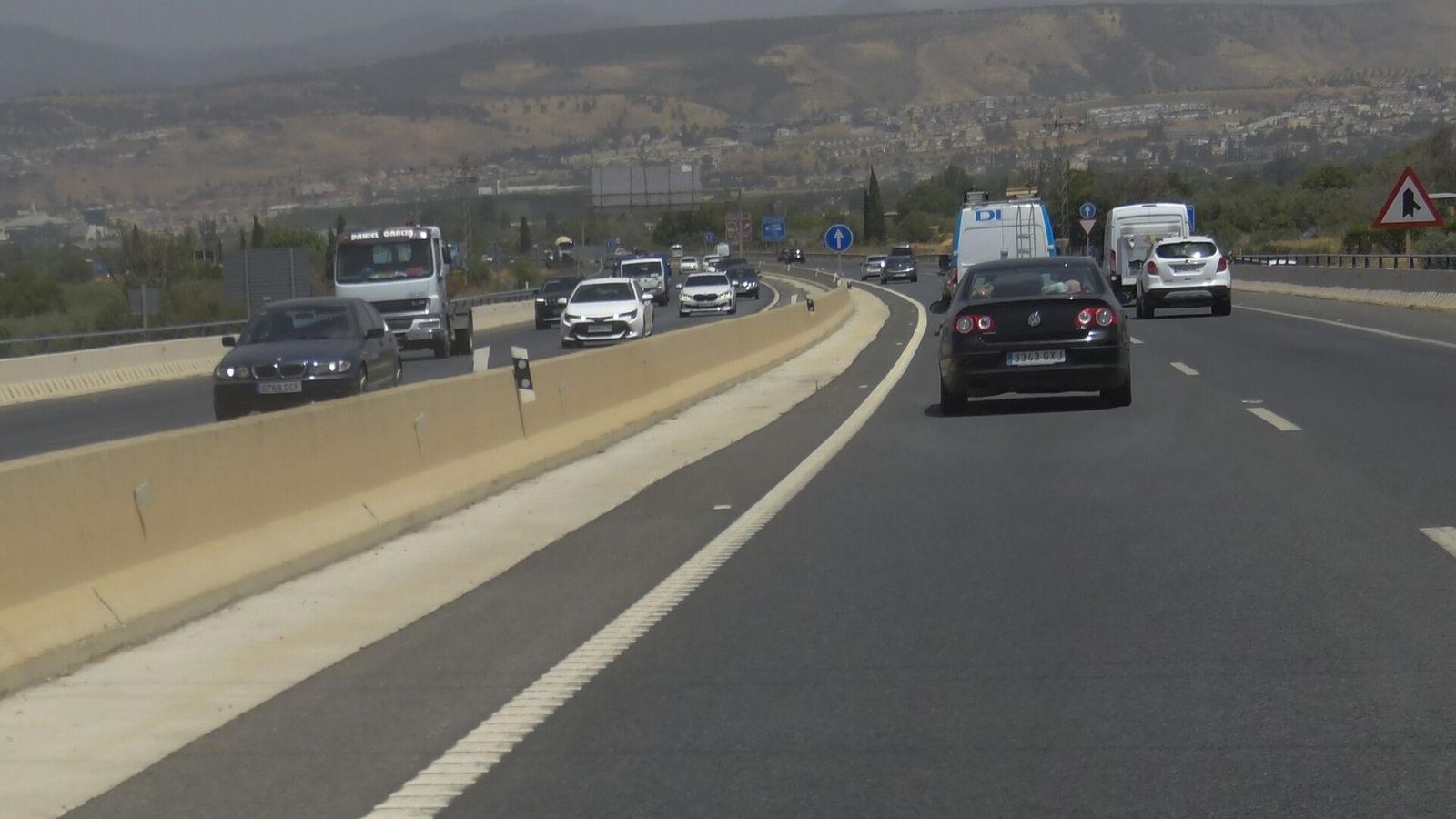 Estado de la Autovia dirección a la costa de Granada durante el 31 de julio de 2024 Estado de la Autovia dirección a la costa de Granada durante el 31 de julio de 2024