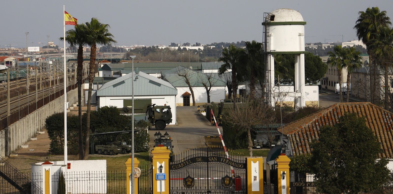 Vista de la zona militar ubicada en El Higuerón .