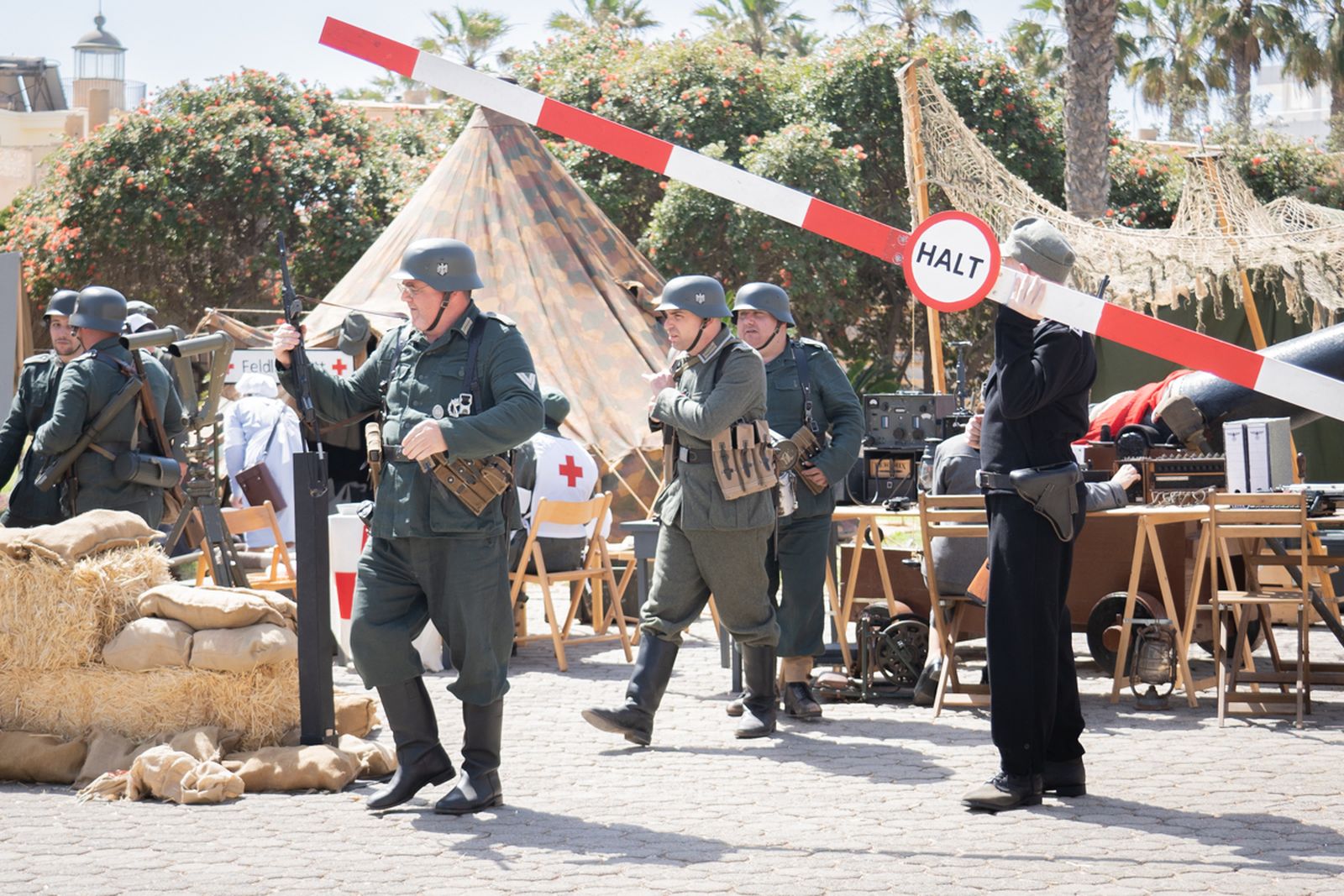 Recreación del desembarco de Normandía celebrado el pasado año en las inmediaciones del Castillo de Santa Ana.
