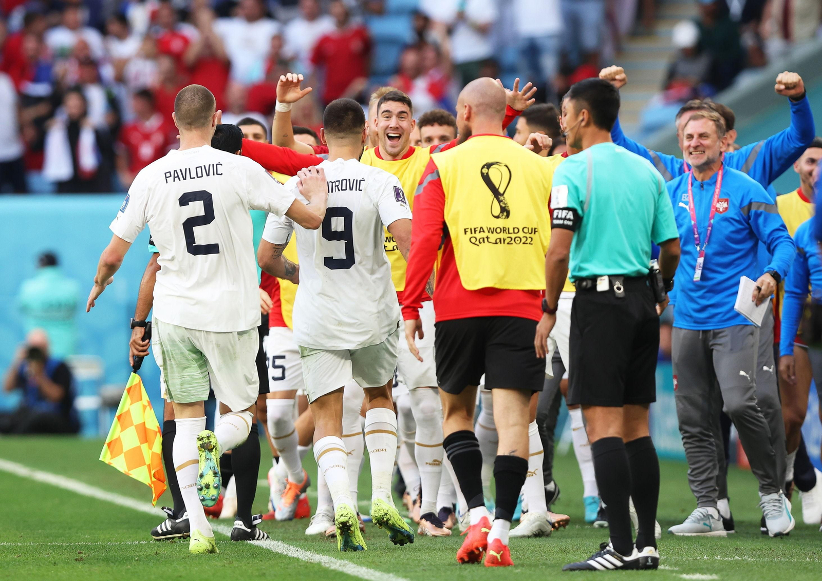 Las imágenes del Camerún - Serbia