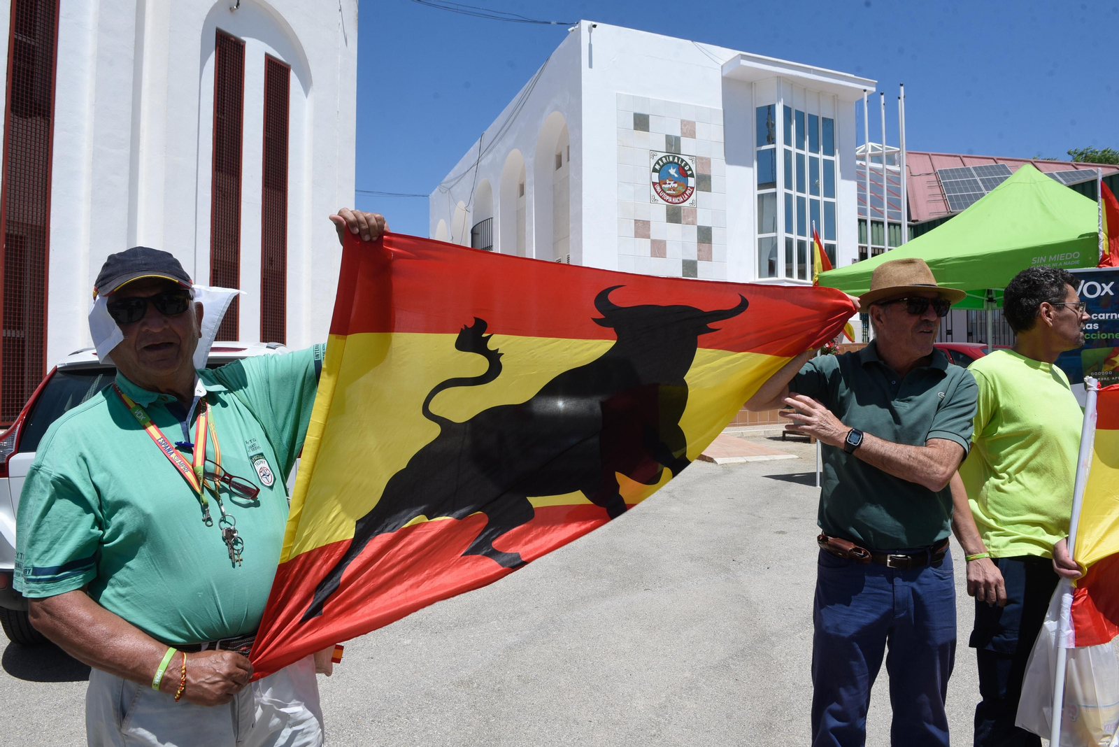 Las imágenes de los incidentes en el mitin de Vox en Marinaleda