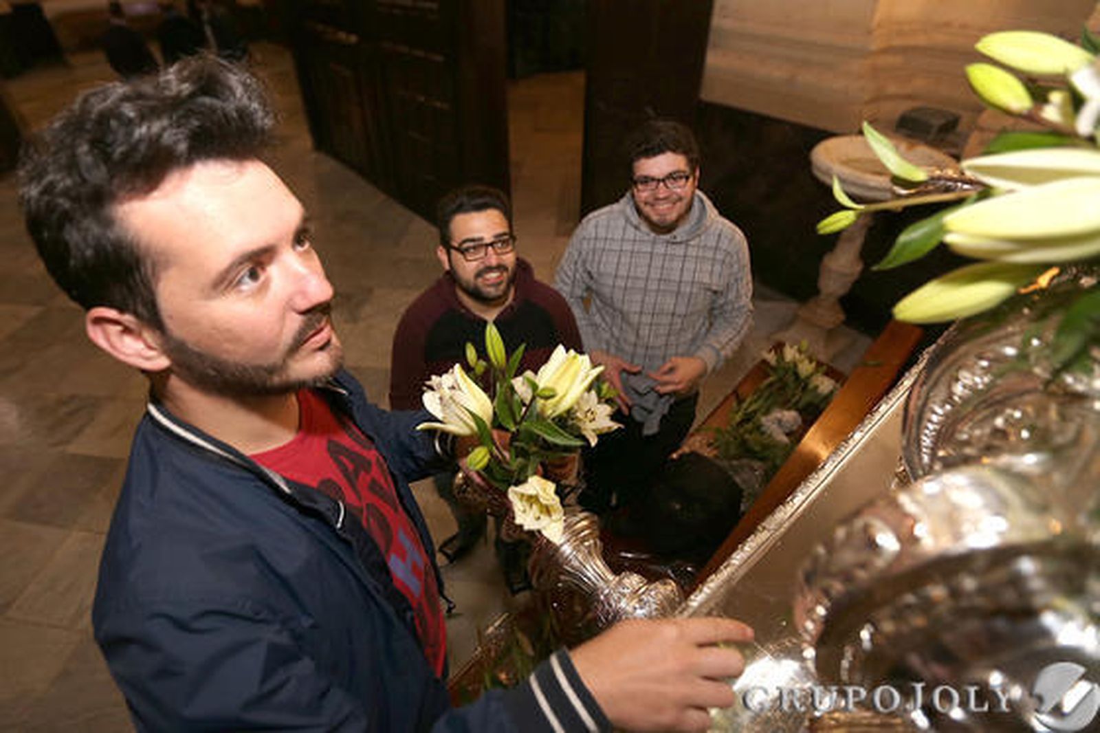 Las imágenes de la preparación del Resucitado en Chiclana