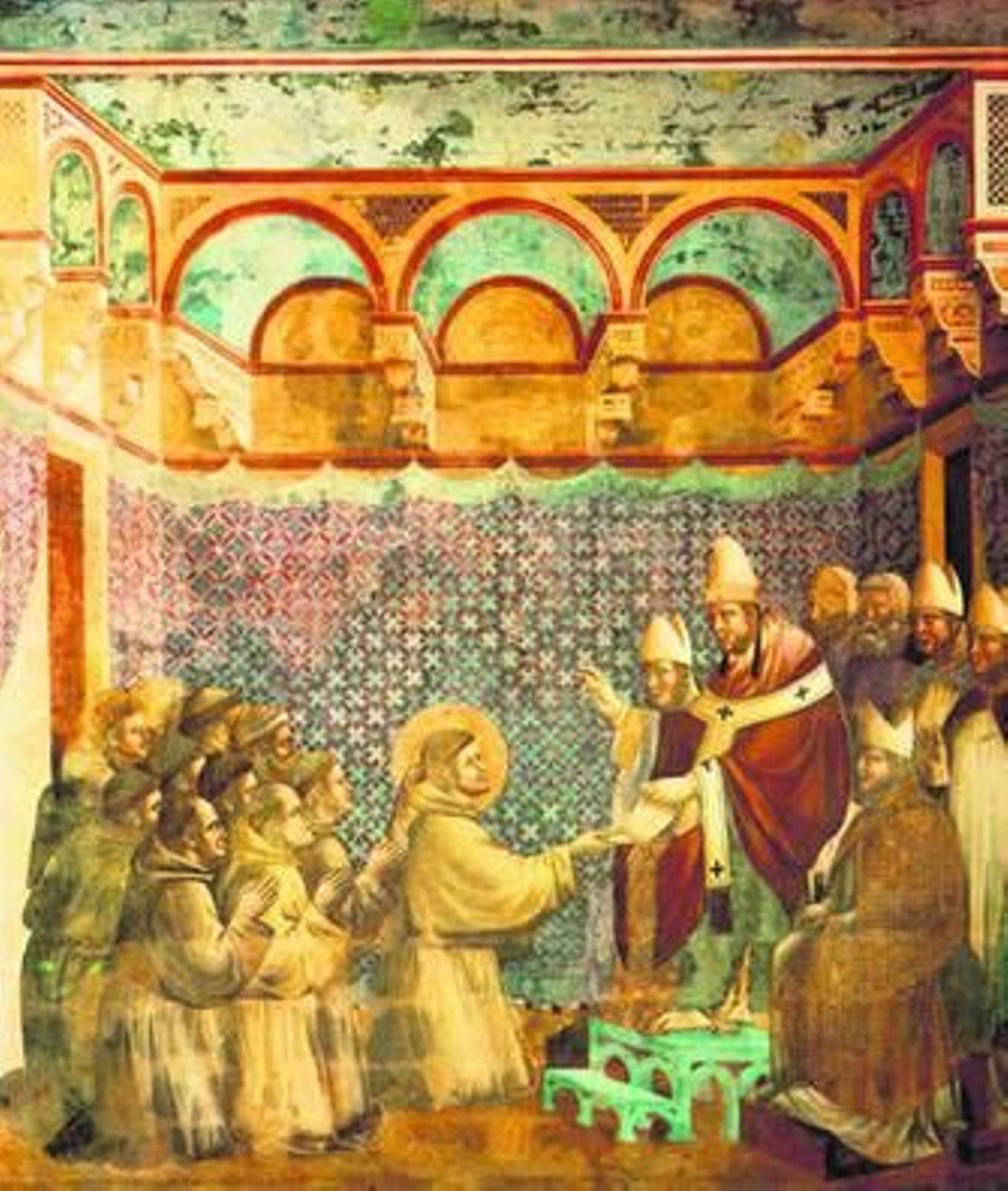 'Aprobación de la orden franciscana por Inocencio III', de Giotto.