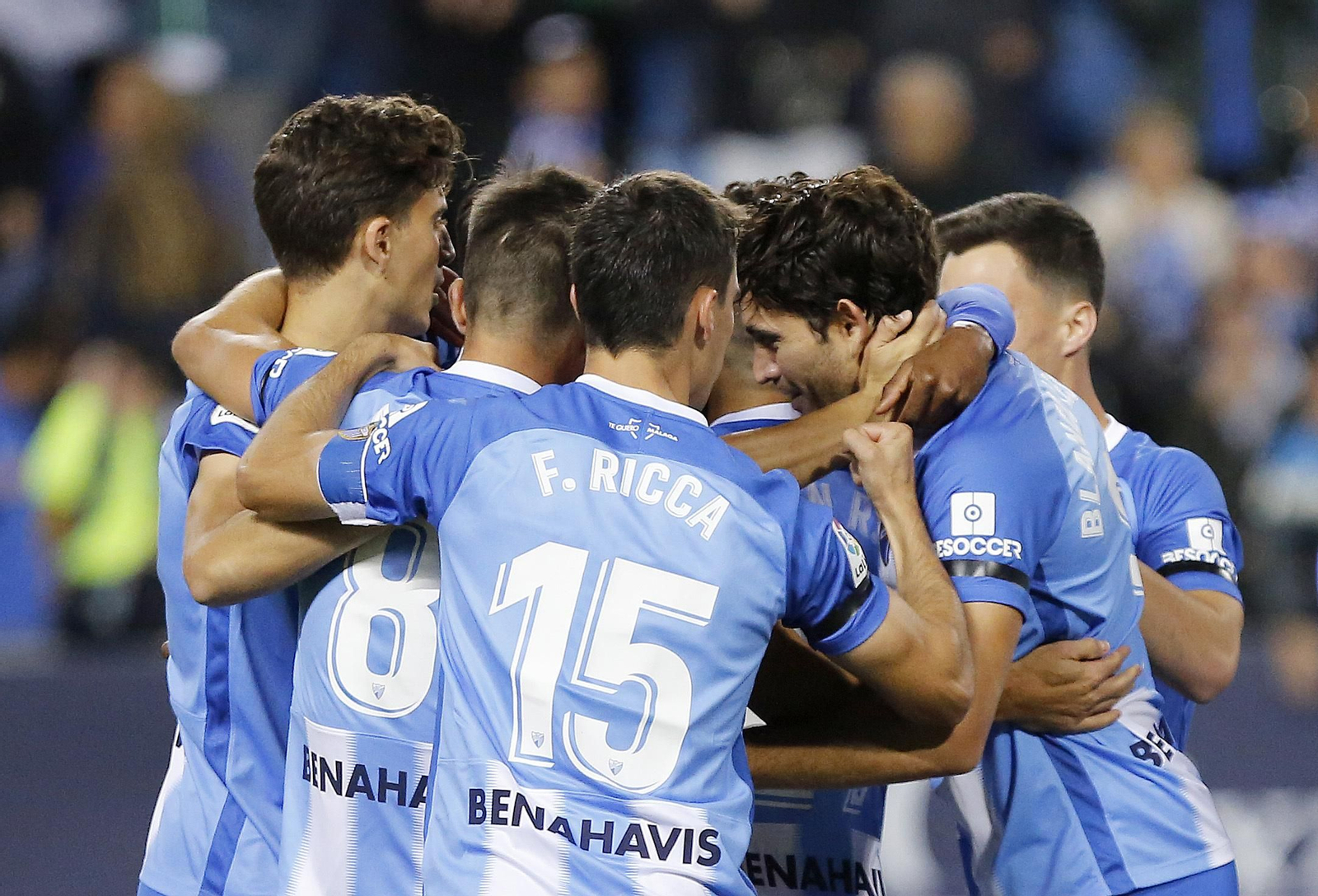 El Málaga-Numancia, en imágenes