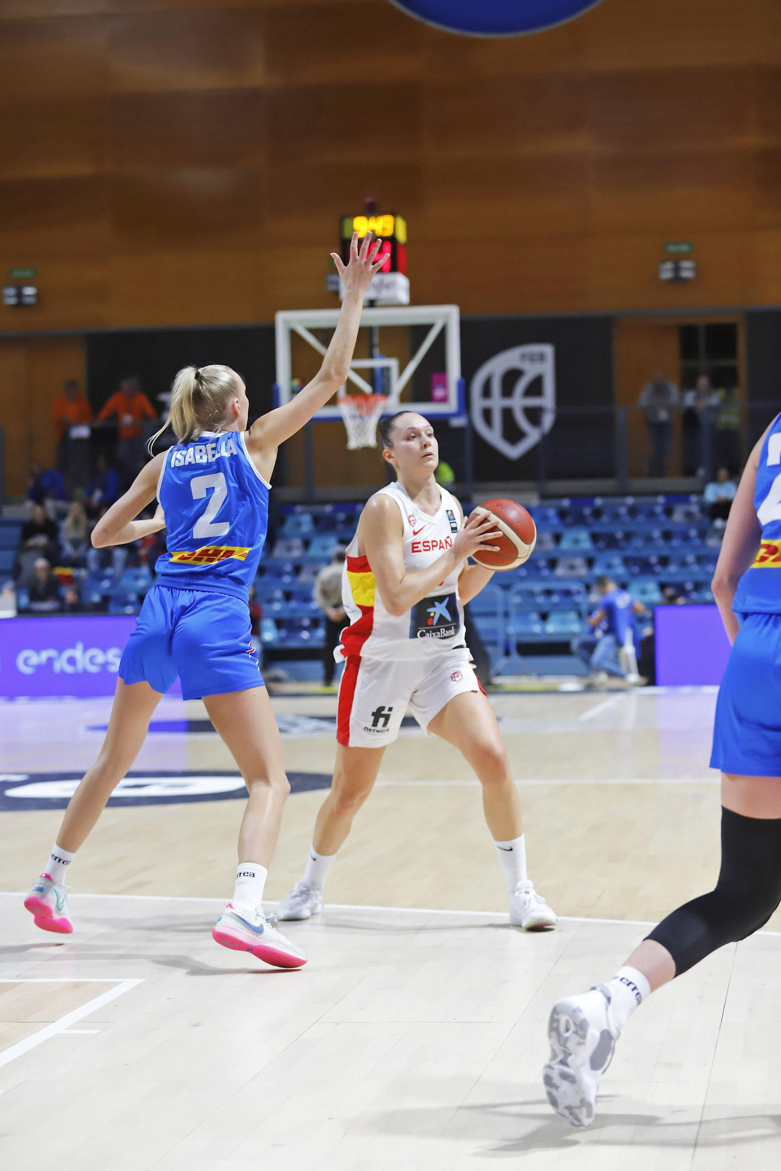 Imágenes del partido de la Selección Española femenina de baloncesto contra Islandia en Huelva