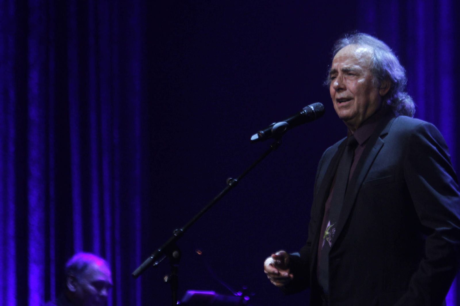 Joan Manuel Serrat en uno de sus conciertos.