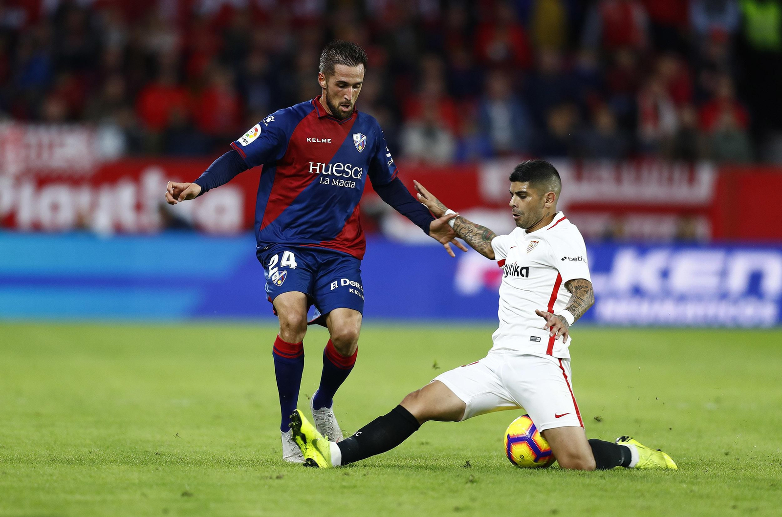 El Sevilla-Huesca, en imágenes