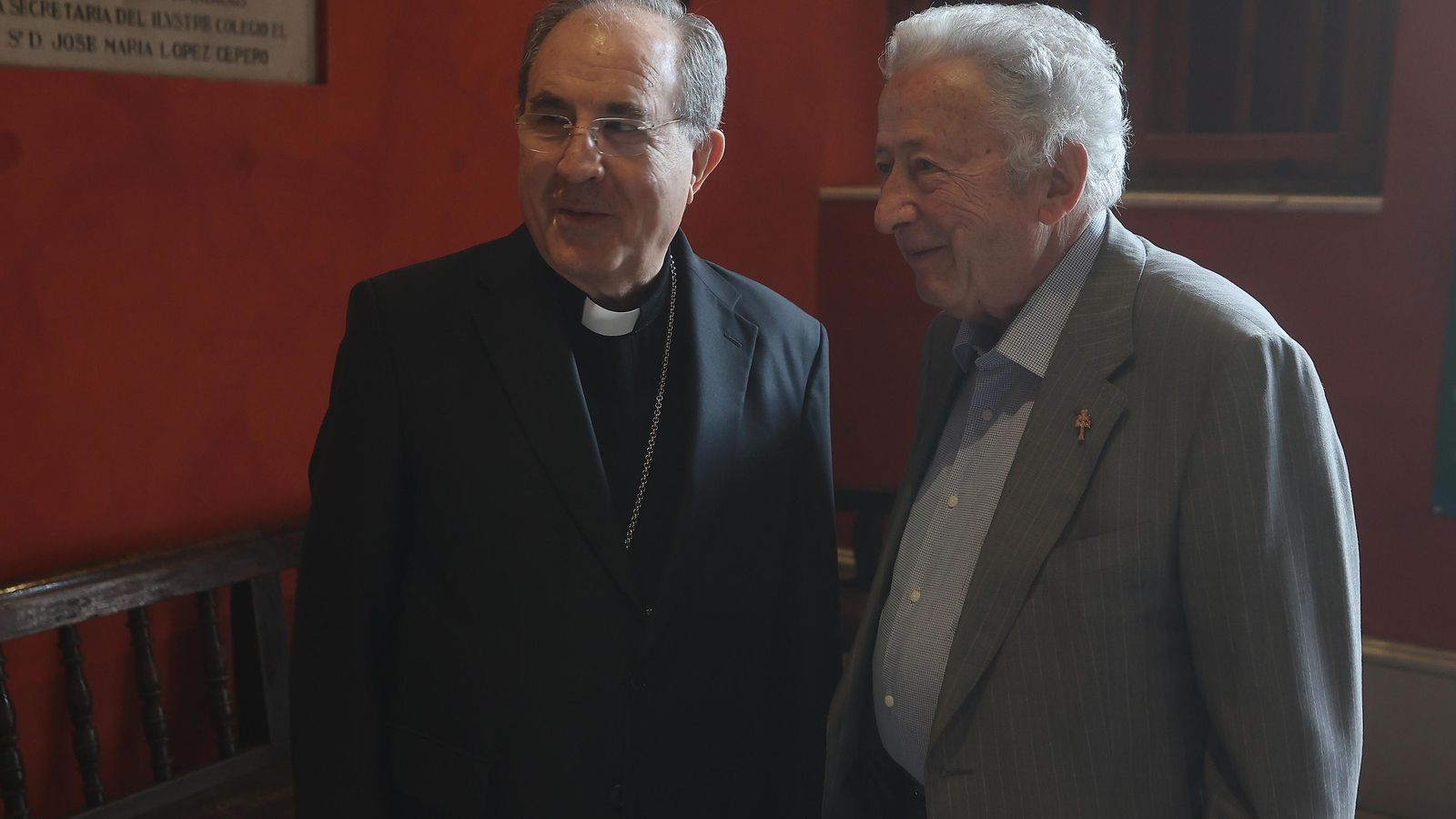 Monseñor Asenjo y Antonio Pelayo.