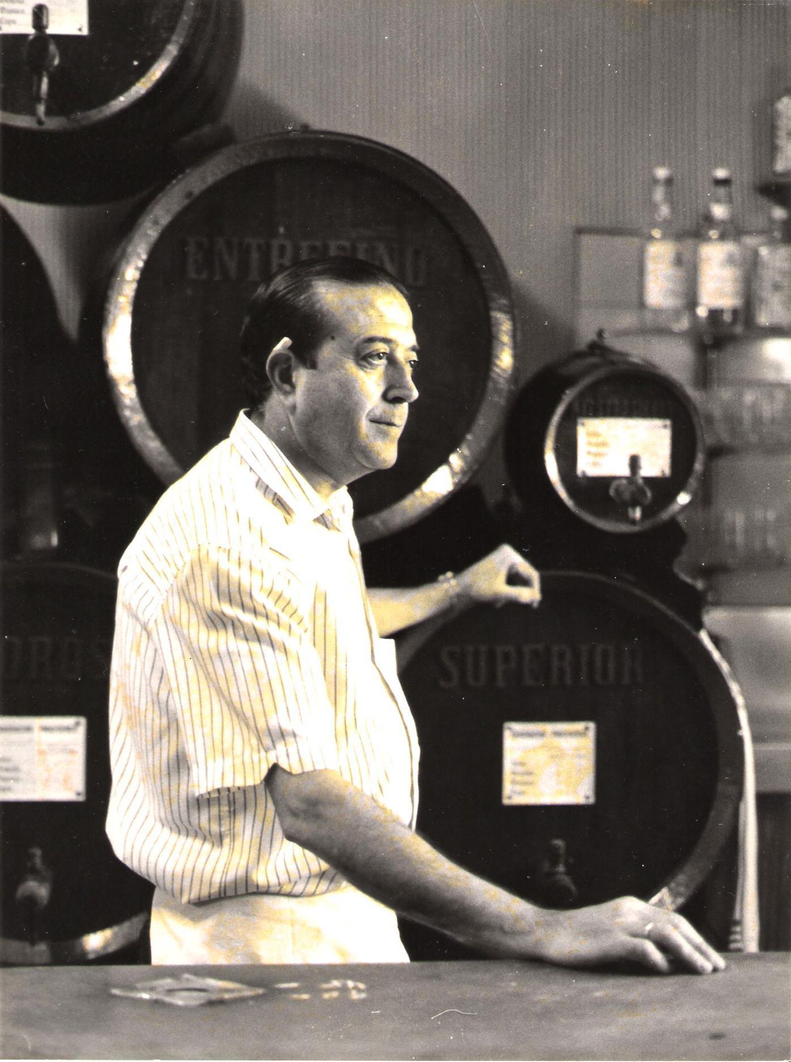 Una imagen de Pepe, en su amado Tabanco El Pasaje.