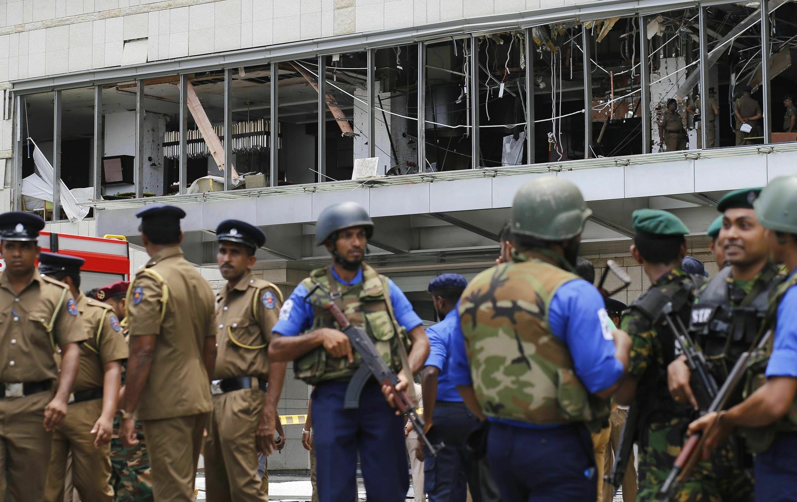 Imágenes de las consecuencias de las explosiones en Sri Lanka