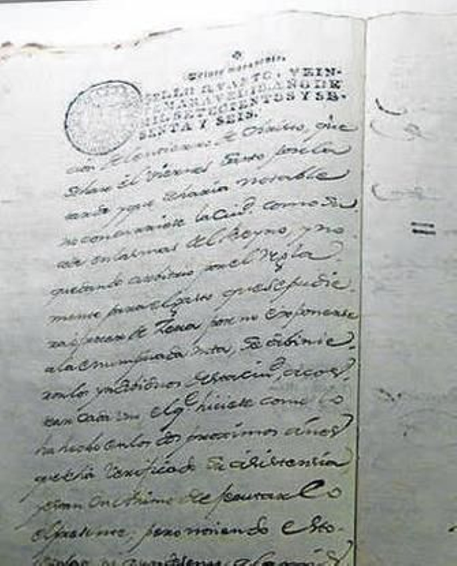 Una de las actas de la exposición.