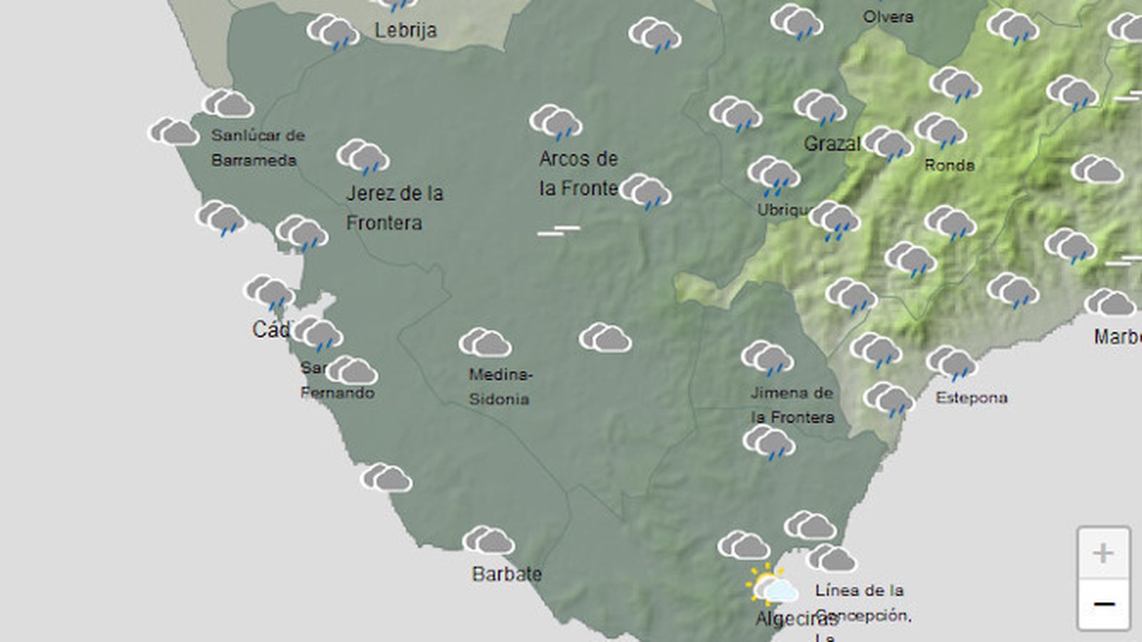 Los cielos estarán cubiertos en toda la provincia durante este lunes.