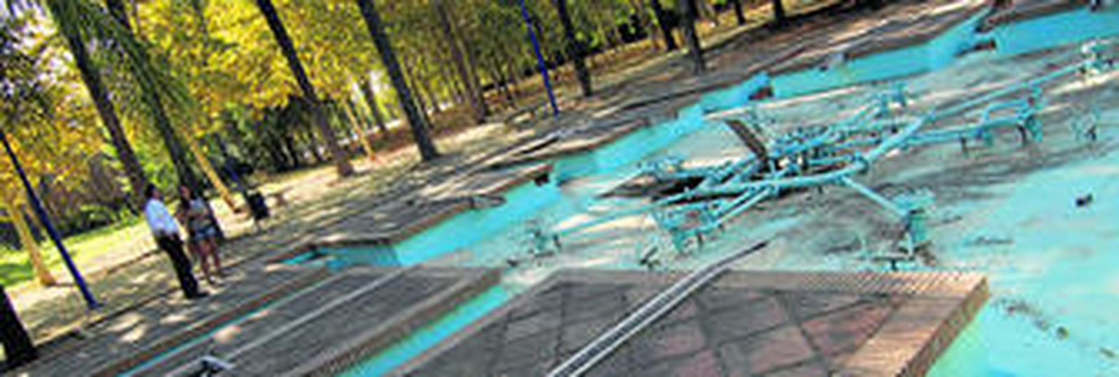 Una fuente inutilizada desde la Expo 92.