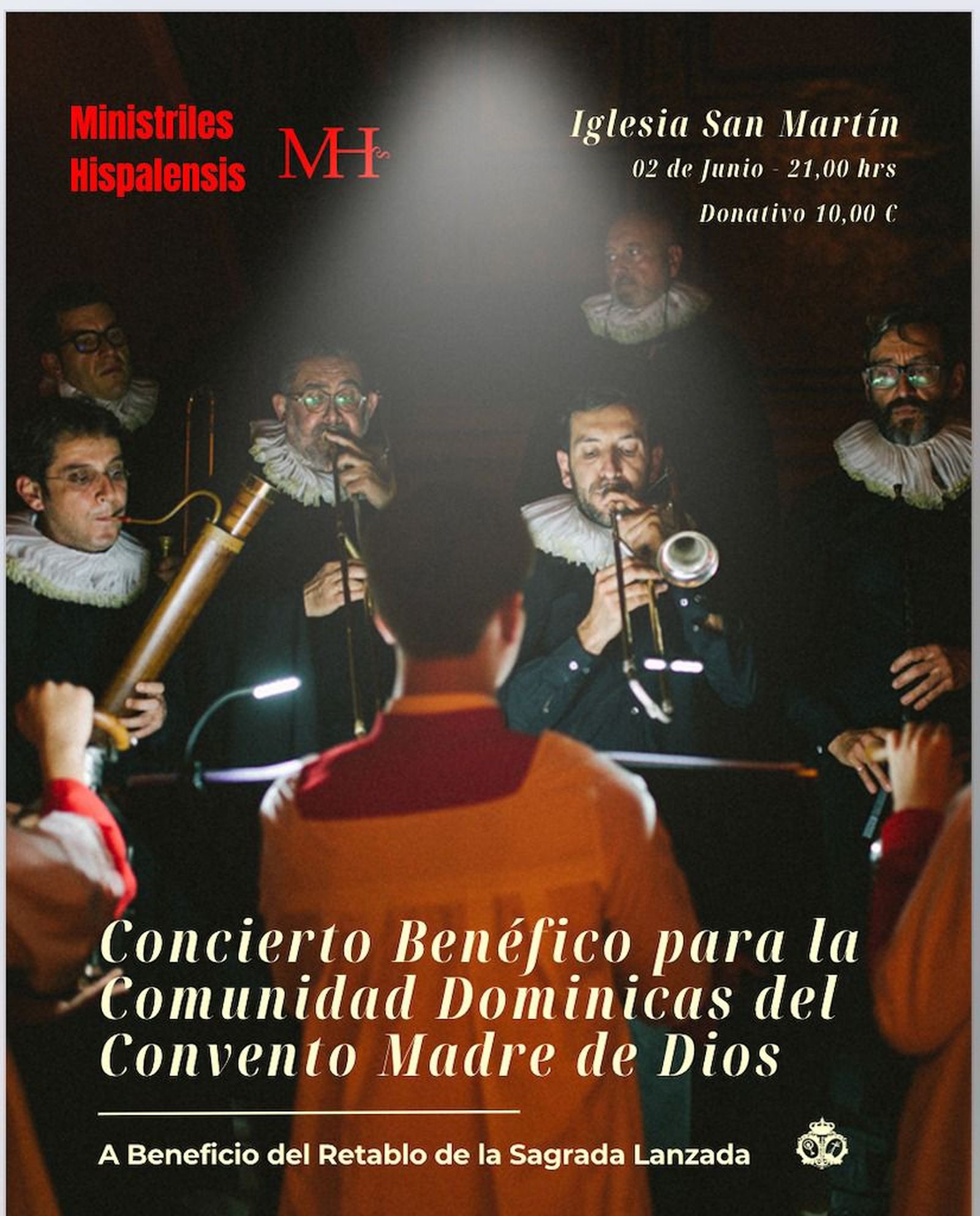 Cartel del concierto a celebrar el lunes en San Martín