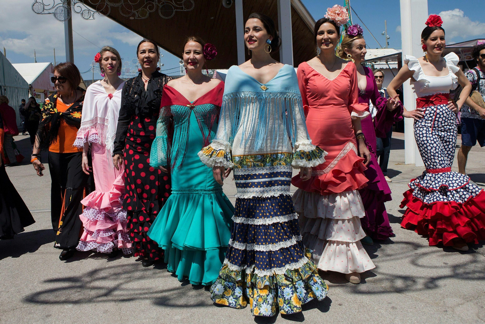 La dirigente de Ciudadanos Inés Arrimadas, en la Feria de Abril de Barcelona.