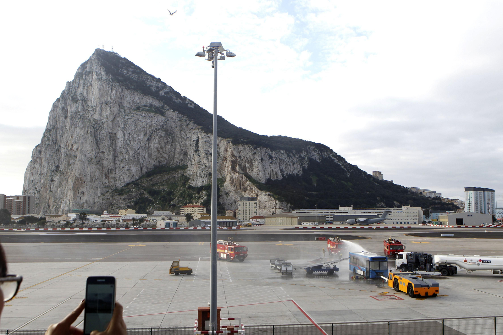 El aeropuerto de Gibraltar.