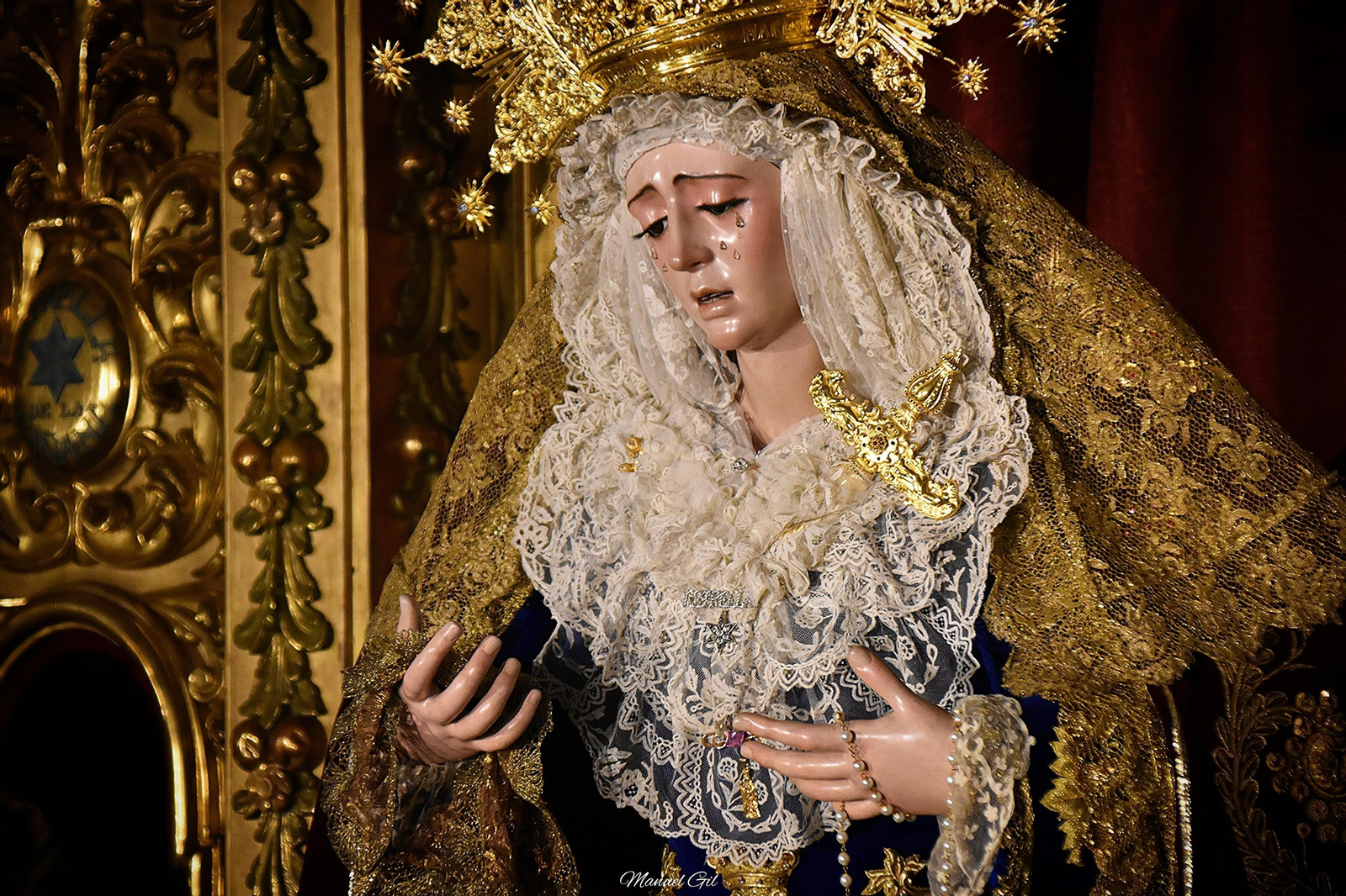 La Virgen de la Estrella vestida para el mes de septiembre