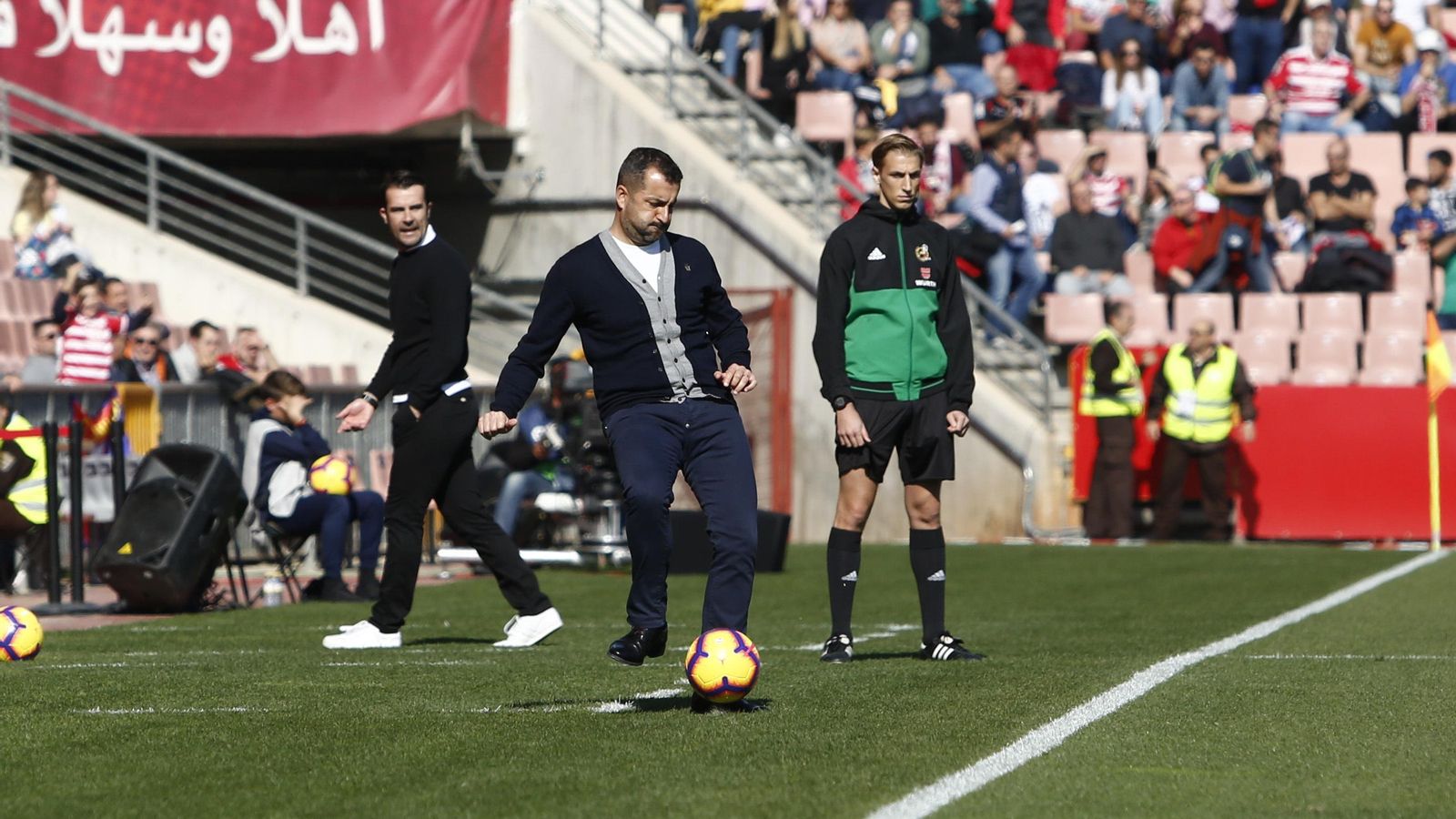 El técnico del Granada CF espera que Los Cármenes responda ante Las Palmas.