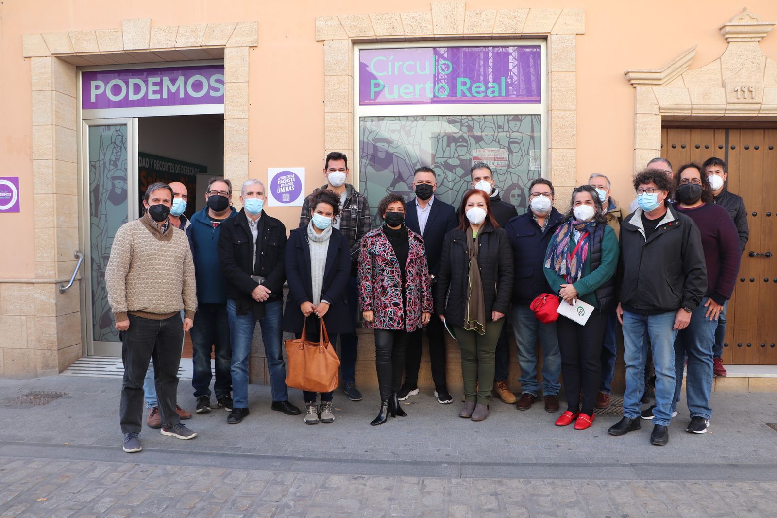Reunión del comité de empresa de Navantia Puerto Real con representantes de Unidas Podemos