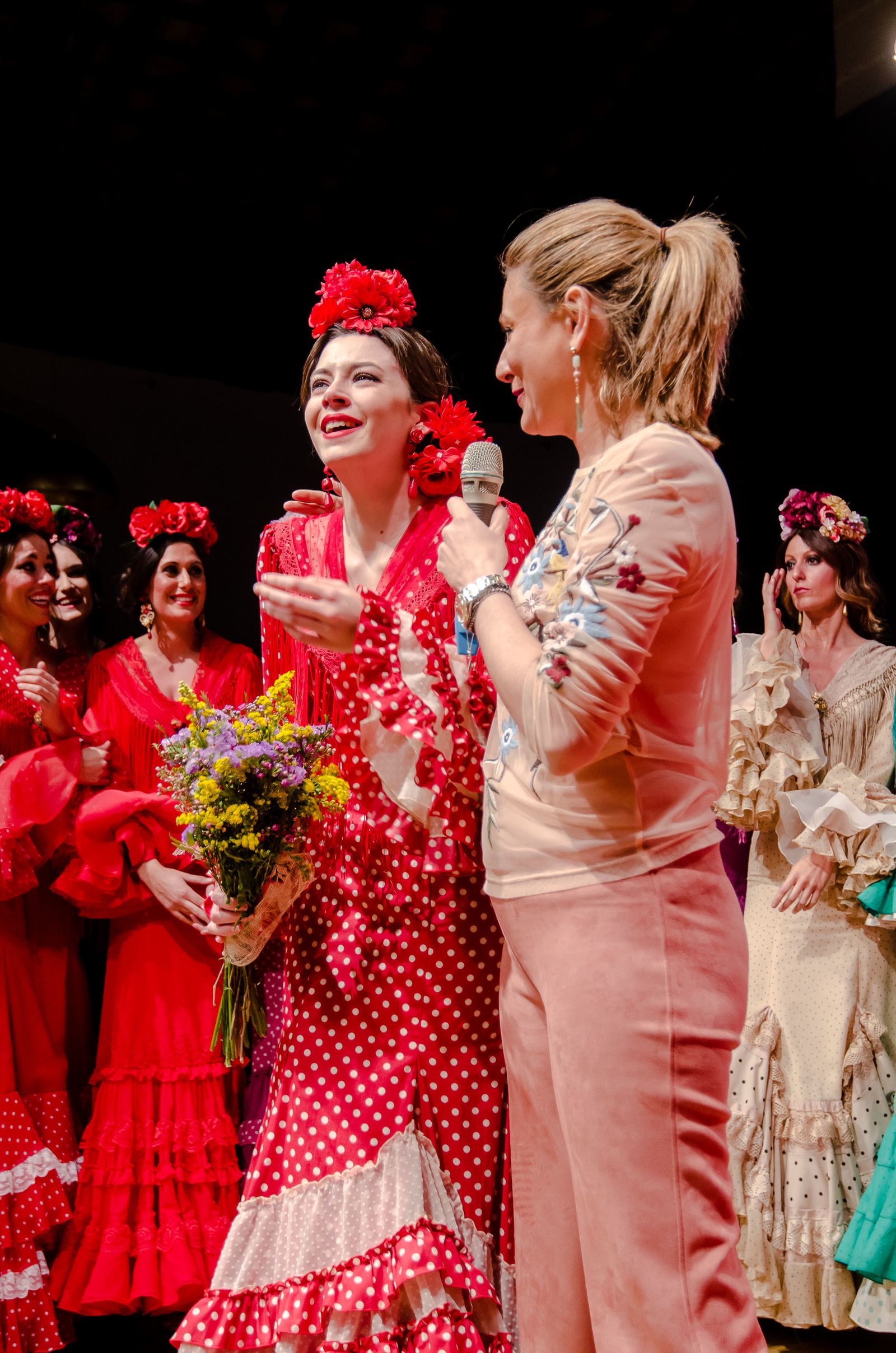 El desfile de Faly, de la Feria al Rocío, de Macarena Beato, en imágenes