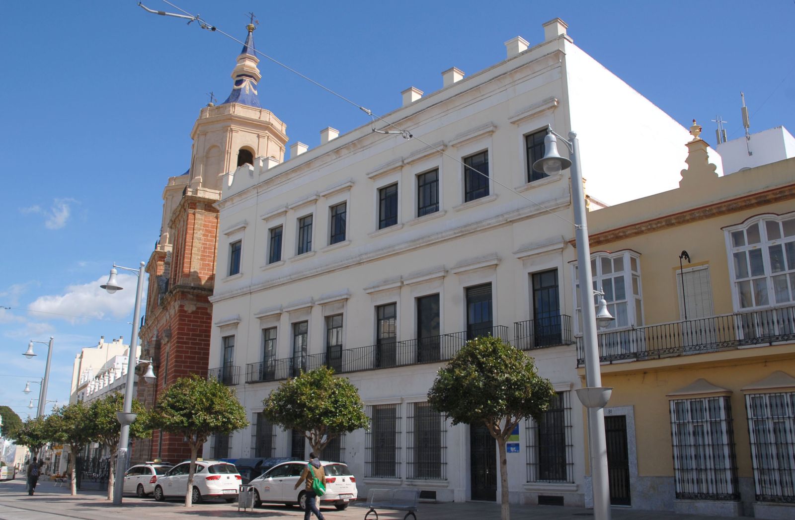 La imagen del edificio de Telefónica en la calle Real, en una imagen de archivo.