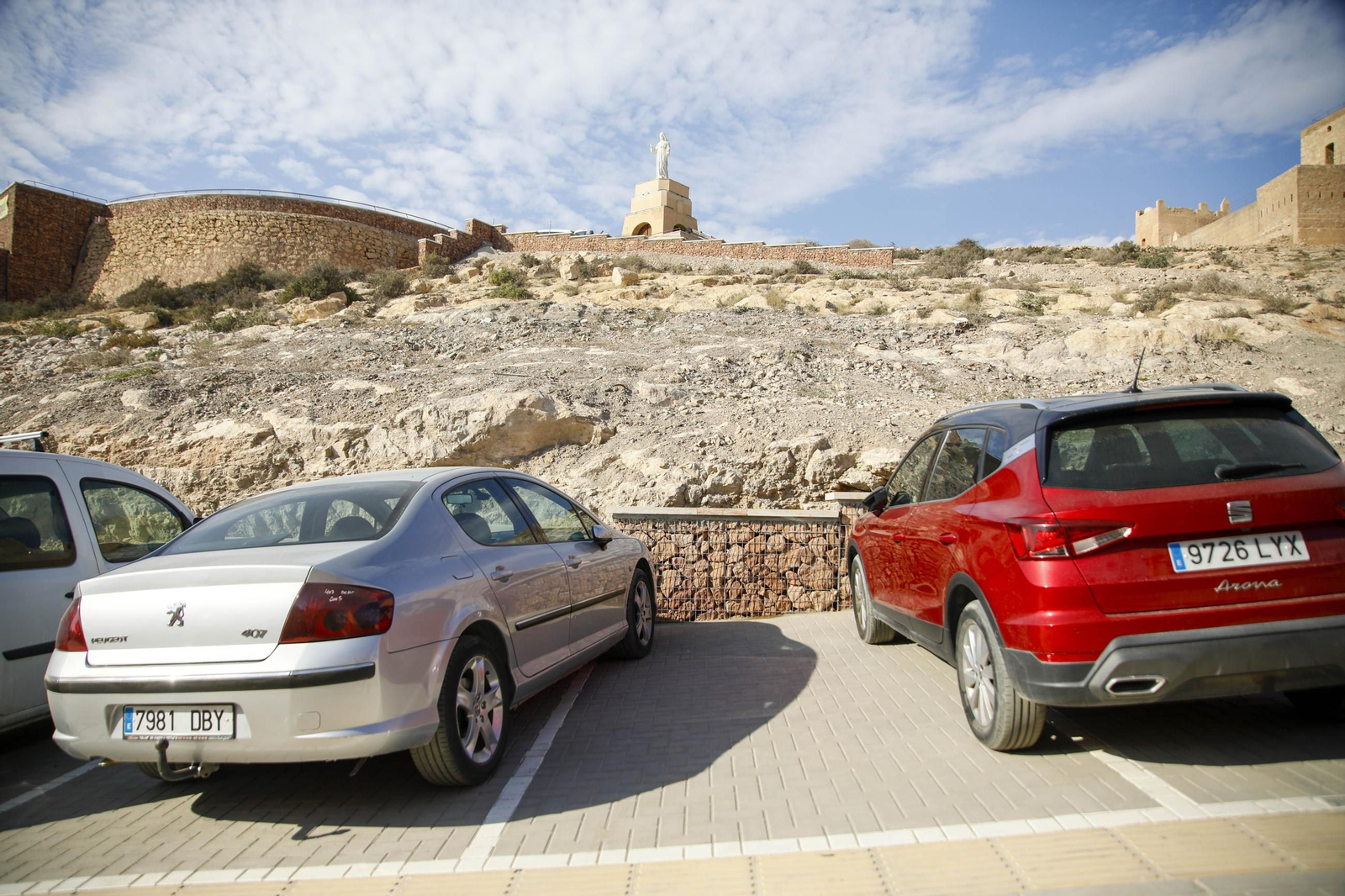 Las imágenes de los escombros en las obras de San Cristóbal de Almería