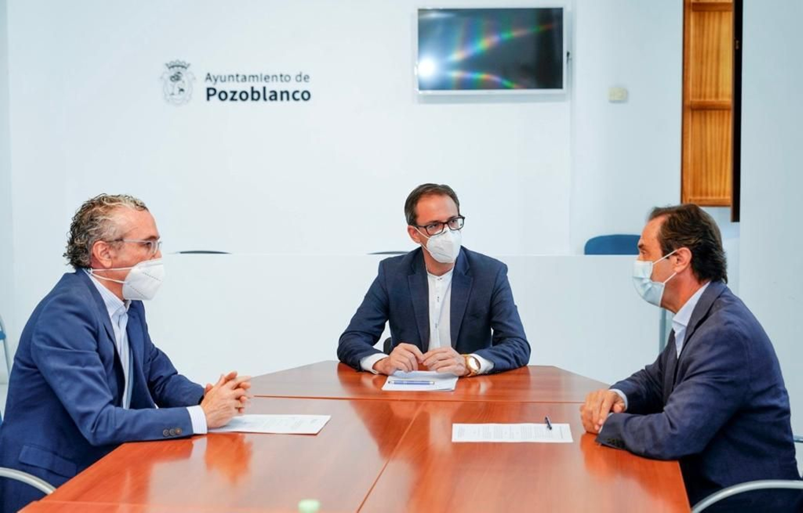 Blas García, Santiago Cabello y Ricardo Delgado.