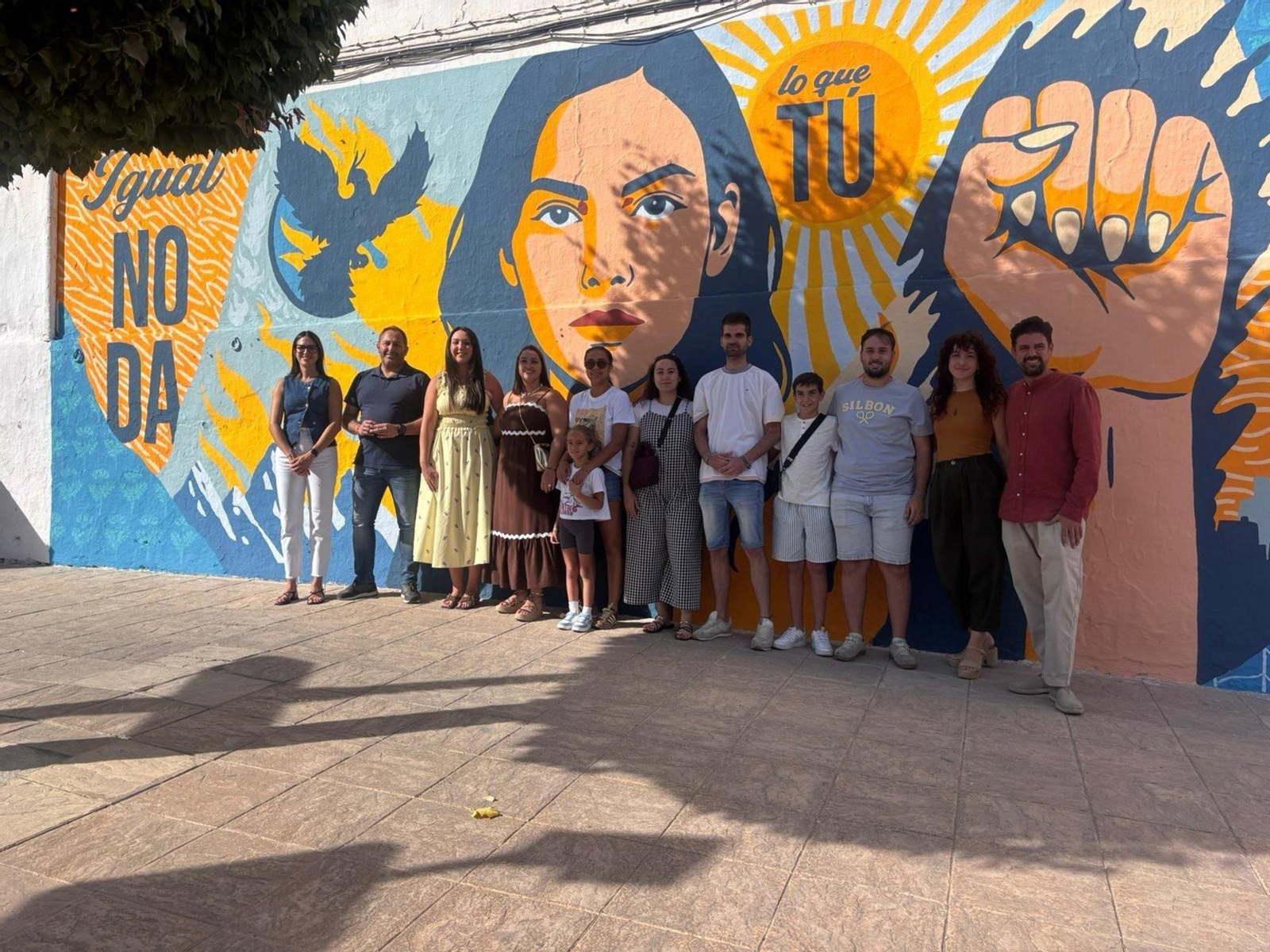 Inauguración del mural.